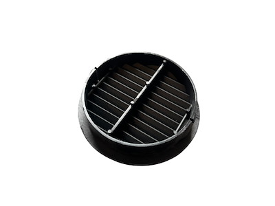 Ventilationsrist sort Ø70mm Böckmann